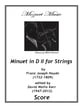 Minuet in D II Orchestra sheet music cover